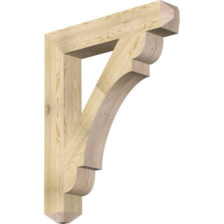 Ekena Millwork Olympic Craftsman Rough Sawn Bracket, Douglas Fir, 6"W x 36"D x 44"H BKT06X36X44OLY04RDF